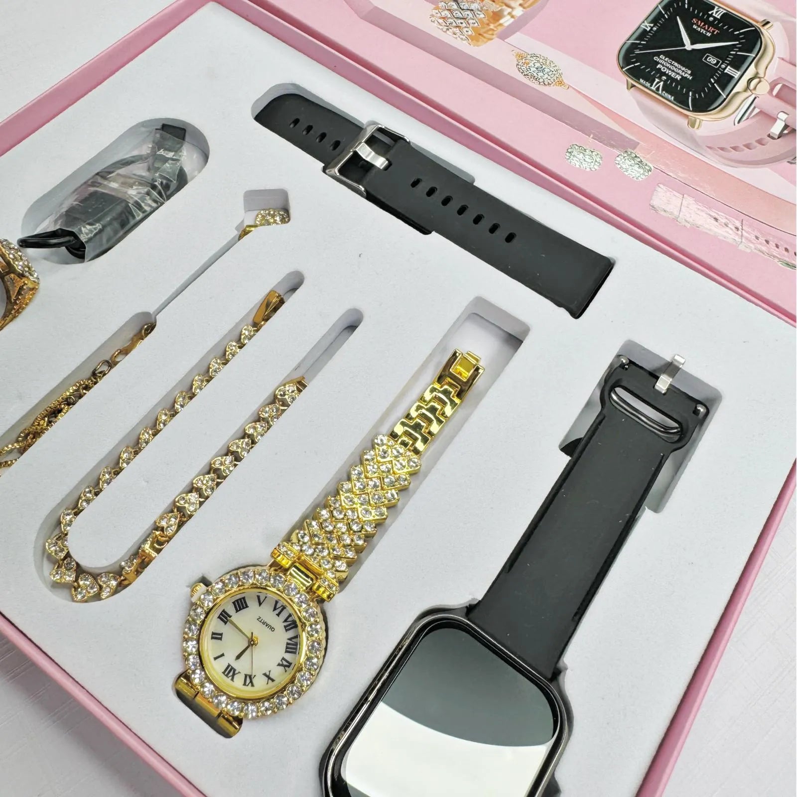 A58 PLUS Gift Sets 6 IN 1 SmartWatch For Women
