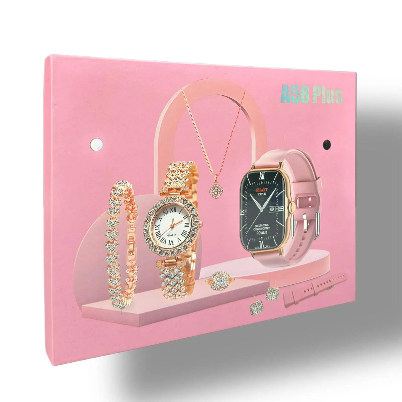 A58 PLUS Gift Sets 6 IN 1 SmartWatch For Women