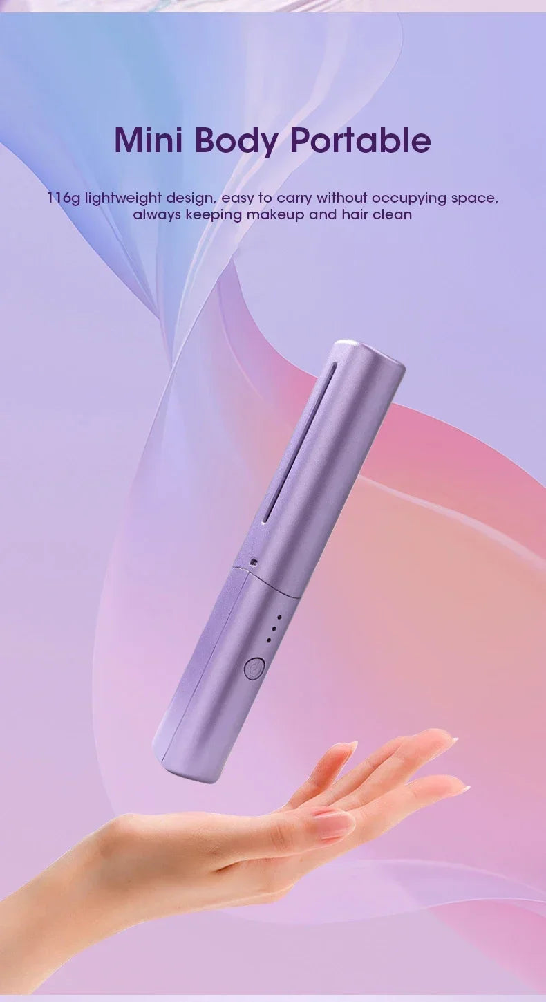 2-in-1 Hair Styling Brush, Straightener
